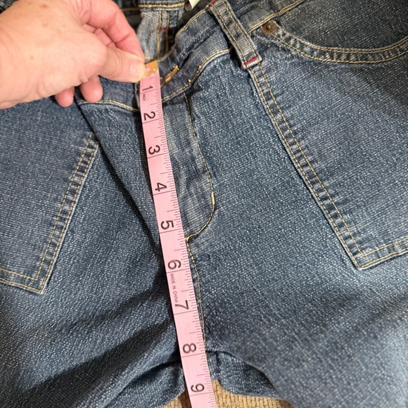 Y2K UNIONBAY Stretch Blue Denim Flare Leg Low Rise Jeans - Picture 5 of 5
